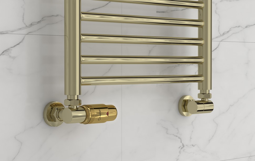 Автоматический терморегулятор 3D левый (G 1/2" НР х G 3/4" НГ)