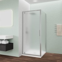 Душевой угол Veconi Ottimo P30SP CH, 900х800х1900 хром, стекло матовое