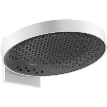 Верхний душ Hansgrohe Rainfinity, d=360 мм, 3 jеt, с настенным держателем, цвет: белый матовый 26234700