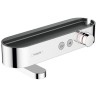 Смеситель Hansgrohe ShowerTable для ванны, настенный, термостатический, с полочкой, цвет: хром 24340000