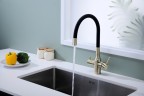 Смеситель для кухни Salix, бронза, Sa213419-BR, Paulmark