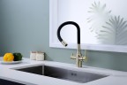Смеситель для кухни Salix, бронза, Sa213419-BR, Paulmark