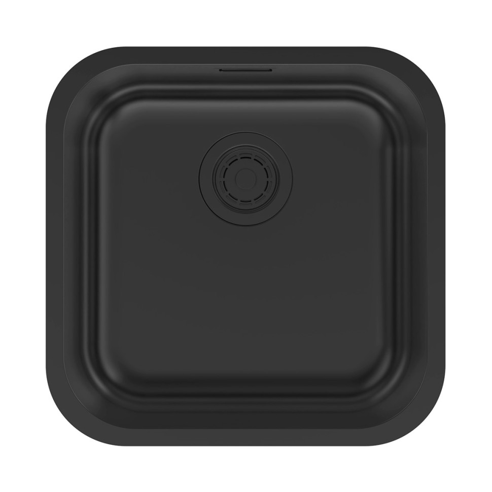 Мойка VELLO 44 UNI, нерж. сталь, VE44-MBN, матовый черный NANO-PVD, 446х446мм, Paulmark