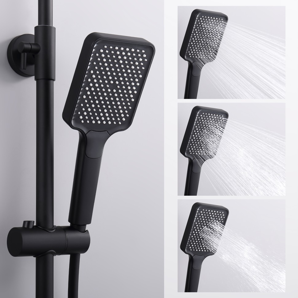 Душевая система Splenka для ванны и душа S01.24.06 Черный