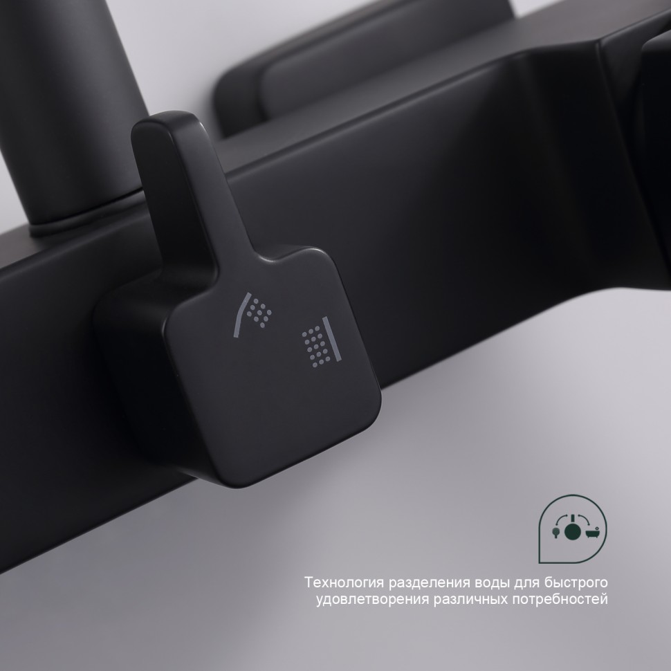 Душевая система Splenka для ванны и душа S01.24.06 Черный