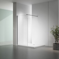 Душевая перегородка Veconi Korato KR-72B, 1200x2000, черный, стекло прозрачное