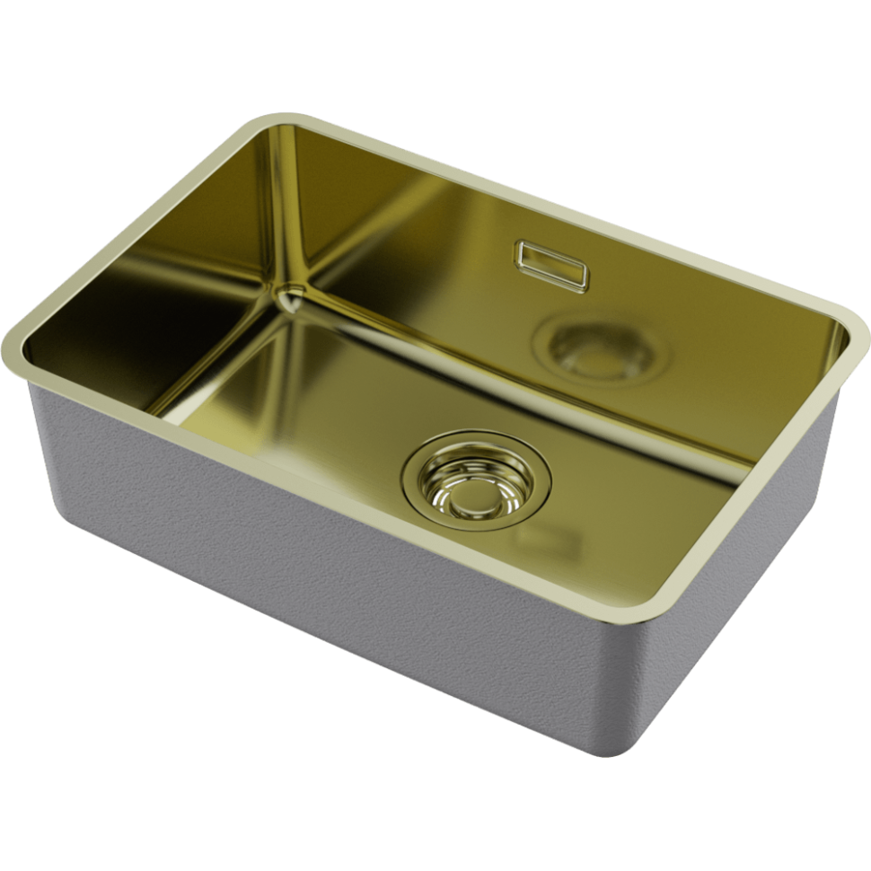 Кухонная мойка Omoikiri Omi 53-U/I Ultra Mini-LG нерж. сталь/светлое золото