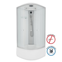 Душевая кабина Niagara Eco E80/40/MT (80х80х215) высокий поддон(40см),стекло матовое,4 места