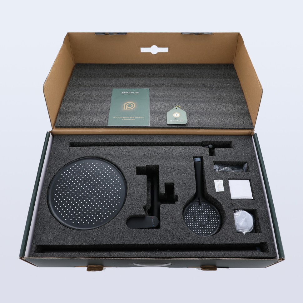 Душевая система Splenka для ванны и душа S41.24.06 Черный