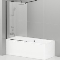 Стекло для шторки на ванну CEZARES LIBERTA-90/155-C