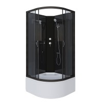 Душевая кабина Niagara Classic NG-6508-14BK (90х90х200) высокий поддон(40см),черный,стекло тонированное,4 места