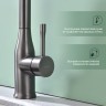 Смеситель Splenka для кухни с мультифункциональным и выдвижным изливом S206.49.09 графит