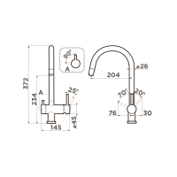 Смеситель для кухни Omoikiri Yamada-P-WH латунь/белый