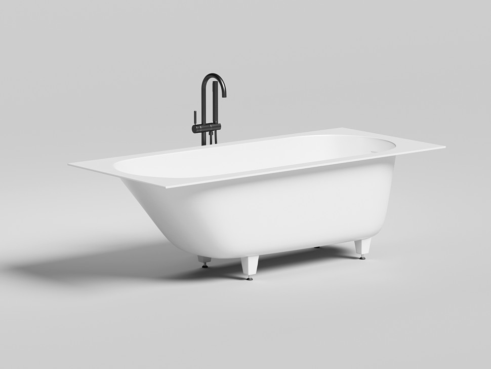 Ванна встраиваемая ORNELLA KIT 180x80 покраска по RAL полностью S-Sense Матовое