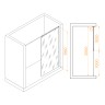 Душевая перегородка RGW WA-033 (Прозрачное, 1000)