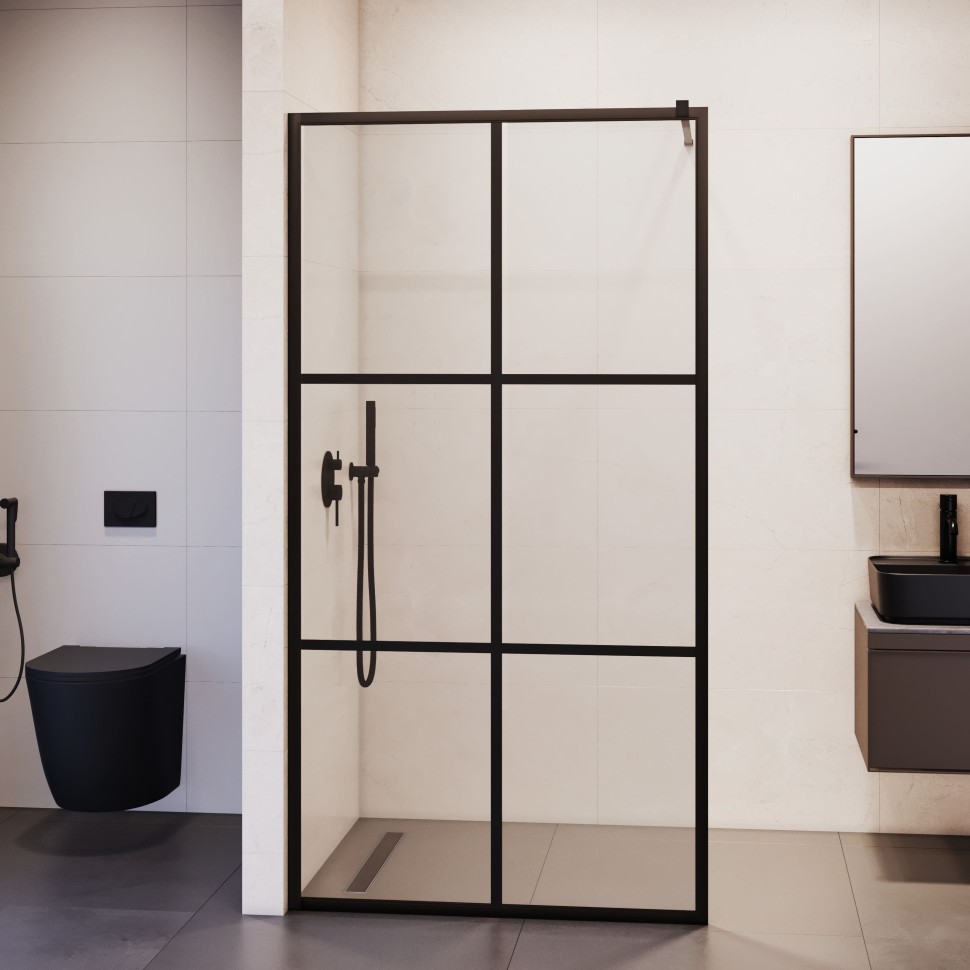 Душевая перегородка RGW WA-11B (С рисунком (шелкография), 1000)