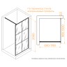 Душевая перегородка RGW WA-11B (С рисунком (шелкография), 1000)