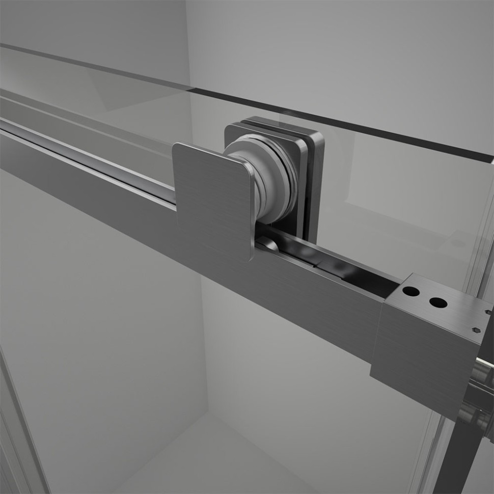 Душевой угол Veconi Rovigo RV-075GR, 1200х1000х2000 графит брашинг, стекло прозрачное