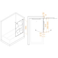 Шторка на ванну RGW SC-02 (Прозрачное, 1000)