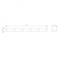 Вешалка на 6 крючков ABBER Westen AA1752 хром