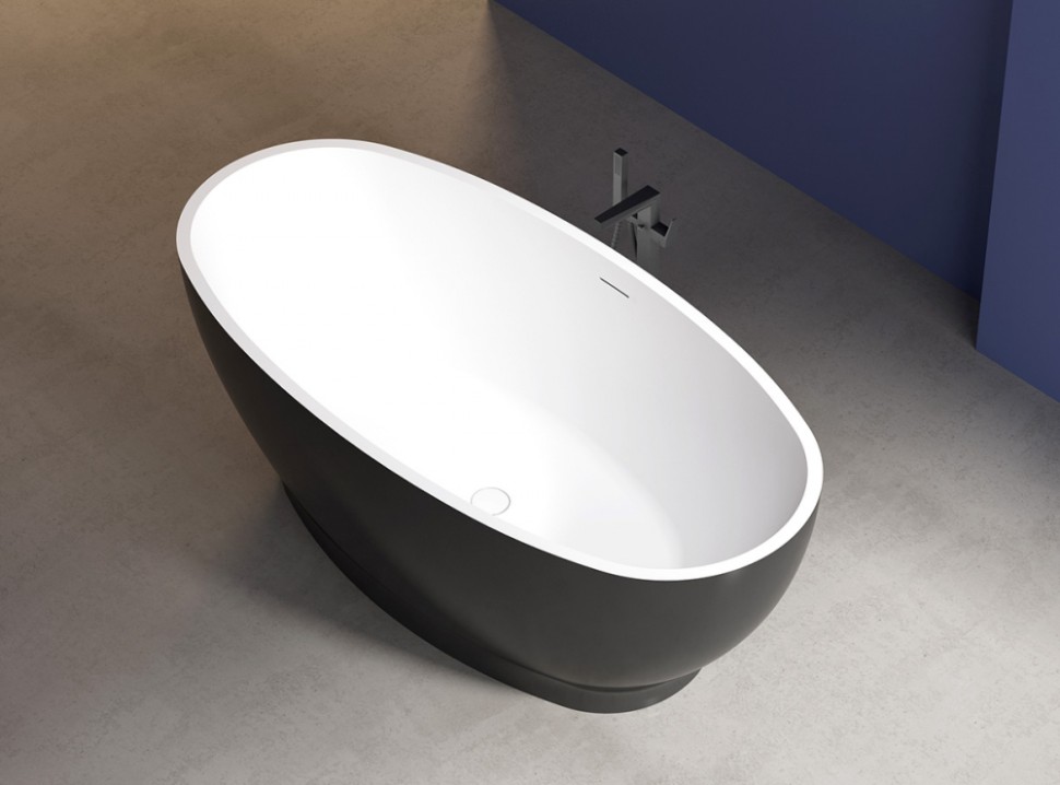 Акриловая ванна ABBER AB9207MB черная матовая