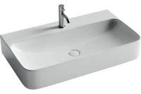 Умывальник AURA с 1 отверстием для смесителя, без перелива 800x470x135мм