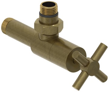 Вентиль угловой крест (G 1/2" НР х G 1/2" НР)