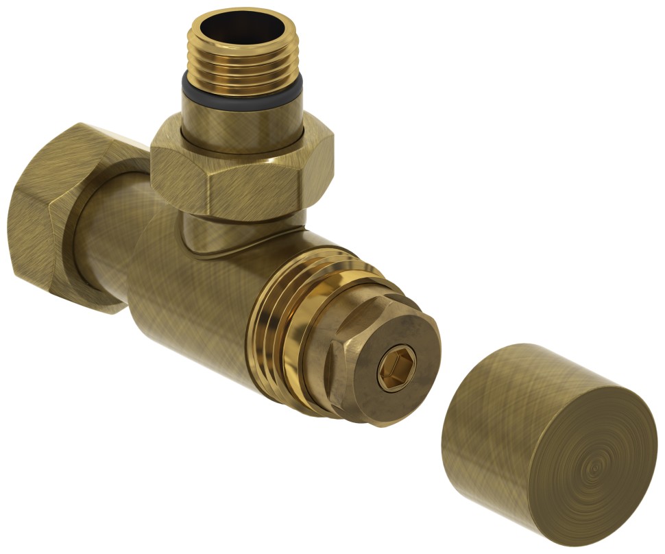 Вентиль угловой под шестигранник (G 1/2" НР х G 3/4" НГ)