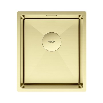 Мойка нерж. сталь NEXT 38 UNI, PM213844-LG, светлое золото, 380х440мм, Paulmark 1,2мм