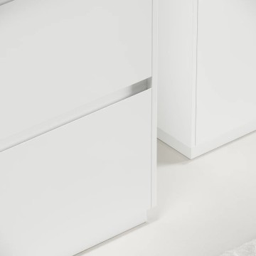 Тумба под раковину SANCOS Libra Floor напольная, 690х450х840, c двумя ящиками оснащенными доводчиками, белый глянец , арт. LB70FW