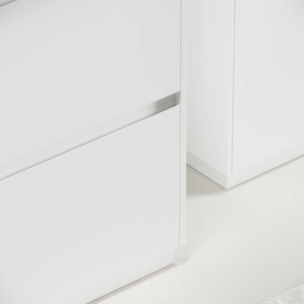 Тумба под раковину SANCOS Libra Floor напольная, 690х450х840, c двумя ящиками оснащенными доводчиками, белый глянец , арт. LB70FW