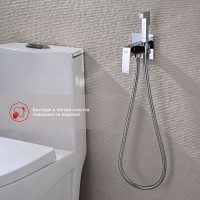 Смеситель Raglo встраиваемый с гигиеническим душем хром