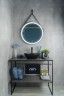 Раковина Gid Nc901 52223 накладная черная матовая 41x34x15