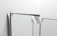 Душевая дверь Extra VDP-1E8090CLGM, 800/900, вороненая сталь, стекло прозрачное (набор))