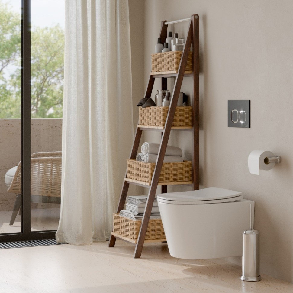 Комплект 3в1 IBERICA BLANCA инсталляция SILENCIO, унитаз BURGOS ALTO белый, кнопка смыва ESTI-Q черный матовый (IB001.BRA.231.832)