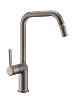 Смеситель для кухни, графит. Аэратор с изменяемым углом наклона. OSGARD HAVET 56273