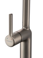 Смеситель для кухни, графит. Аэратор с изменяемым углом наклона. OSGARD HAVET 56273