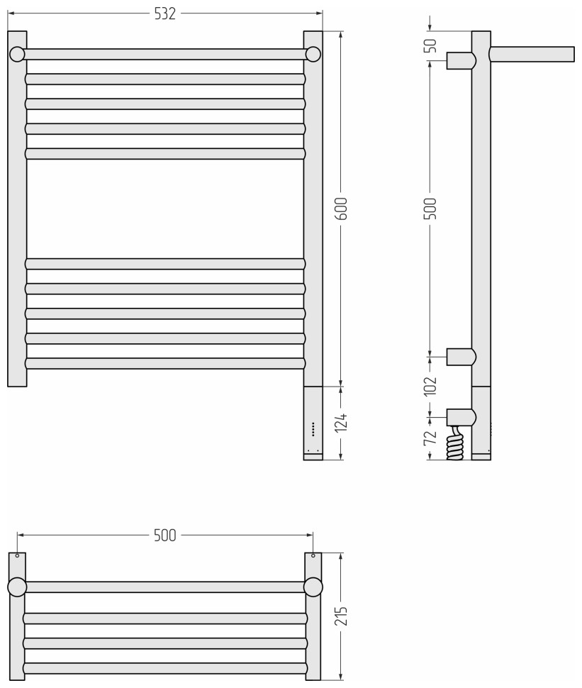Богема 3.1 с полкой 600х500 МЭМ правый