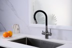 Смеситель для кухни Salix, вороненая сталь, Sa213419-GM, Paulmark