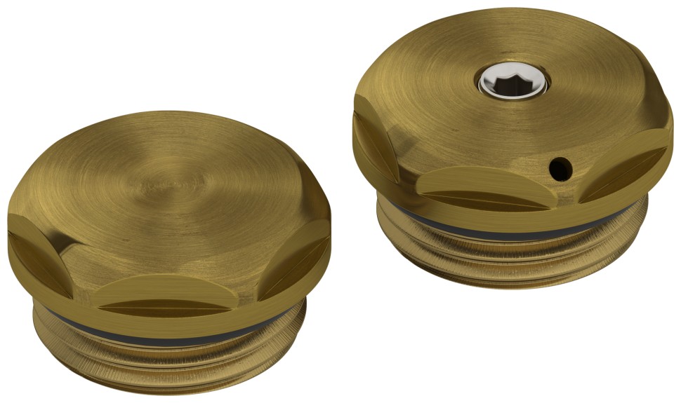 Спускной клапан с заглушкой d 25 мм (G 1/2" НР)