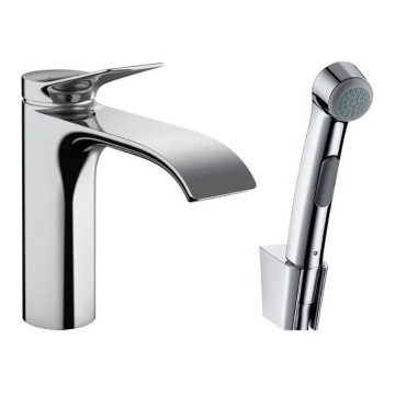 Смеситель для раковины Hansgrohe Vivenis, с гигиеническим душем 75210000 хром