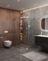 Душевой уголок CEZARES MOLVENO-RH-2-110/80-C-Cr-IV