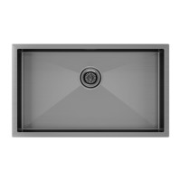 Мойка нерж. сталь GERBERG 74 UNI, PM257444-GM, вороненая сталь, 740х440мм, Paulmark
