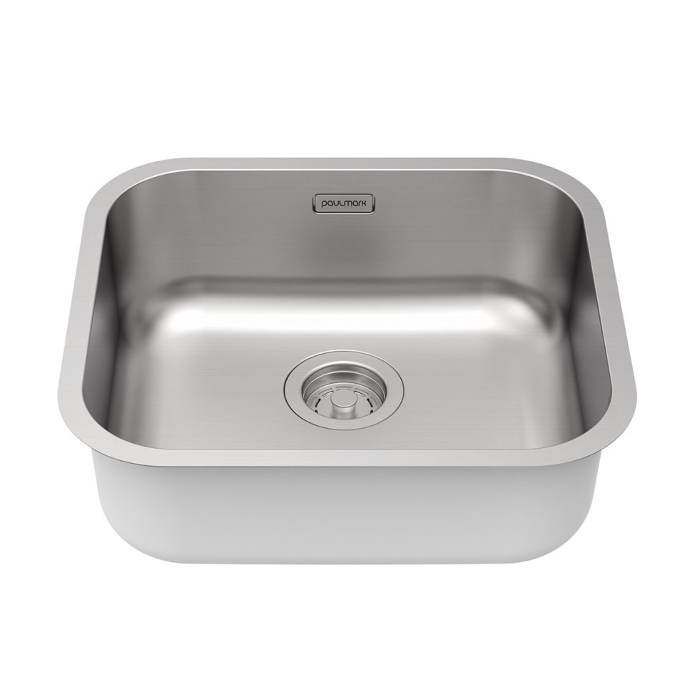 Мойка VELLO 48 UNI, нерж. сталь, VE48-BS, брашированная нерж. сталь, 480х440мм, Paulmark