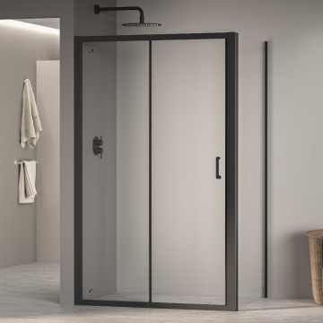 Душевой уголок RGW 110х90х195 см PA-74B PA-14B + Z-050-2B Прямоуг., Чёрный, Прозрачное, 6 мм Easy Clean (410874119-14)