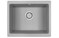 Мойка GERA 60, IT-GRANIT, PM205546-GRM, серый металлик, 555х460, подст. мон. Paulmark