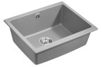 Мойка GERA 60, IT-GRANIT, PM205546-GRM, серый металлик, 555х460, подст. мон. Paulmark