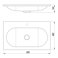 Раковина VCB-4H800J из кварца, цвет жасмин