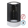 Душевая кабина Niagara Classic NG-6508-14BKG (90х90х200) высокий поддон(40см),черный,стекло тонированное,4 места