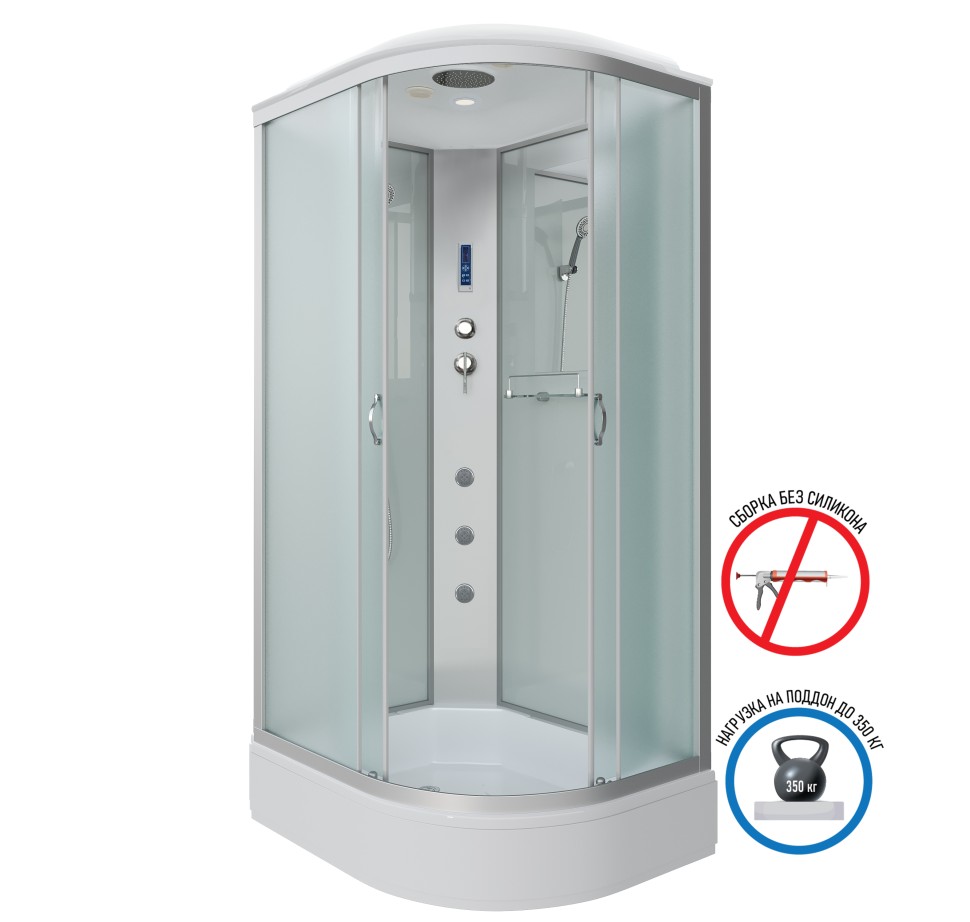 Душевая кабина Niagara Classic NG-33094-14LF (100х90х215) средний поддон(26см),стекло матовое,4 места